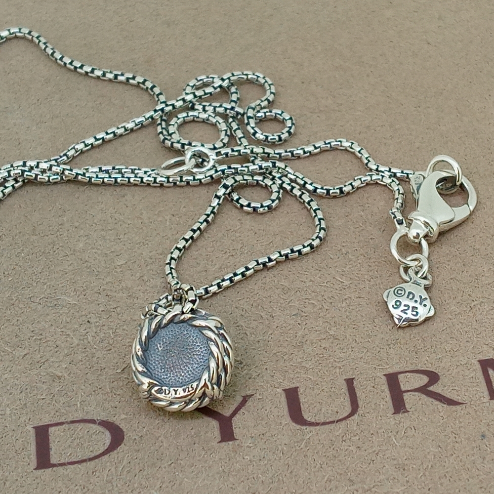 David Yurman Chatelaine Pendant Chain Prasiolite - Picture 3 of 3